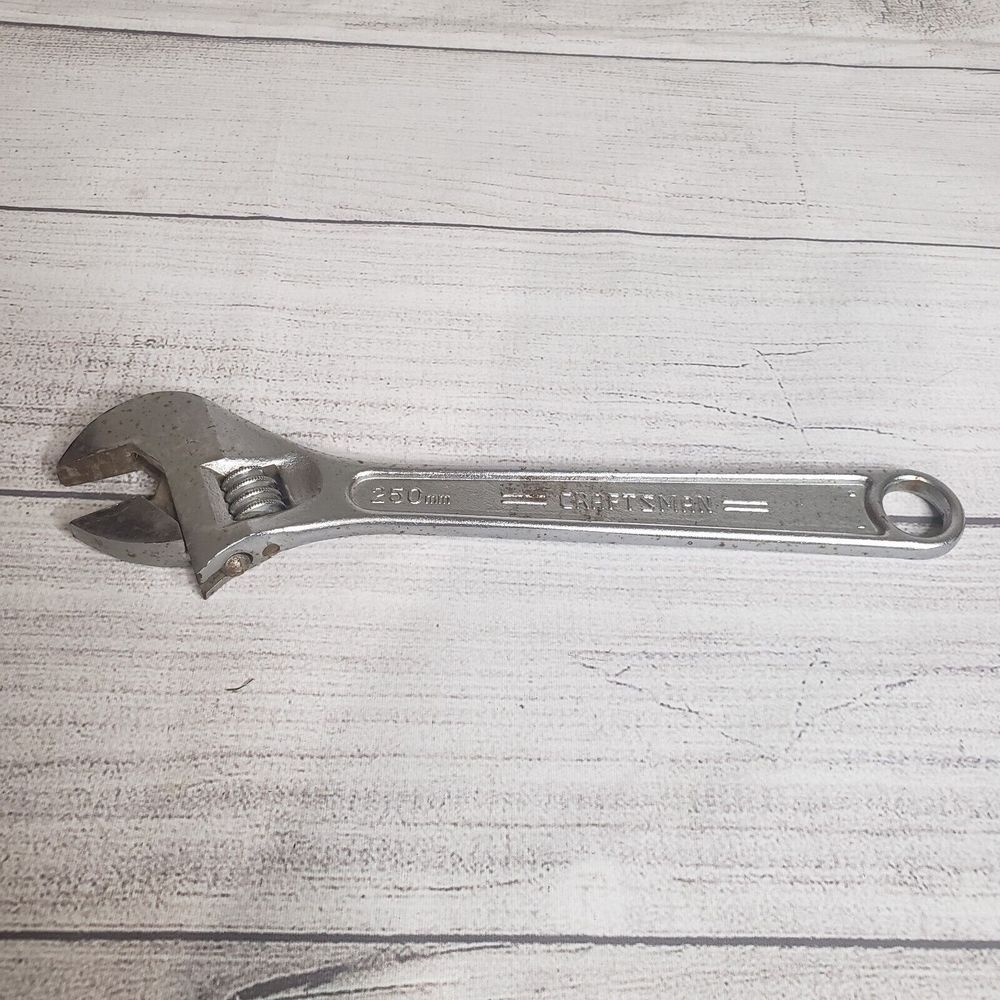 Vintage Craftsman 10" 250mm Adjustable Crescent Wrench 44604 Made in USA